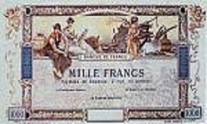 billet de 5000 francs Flameng 1918