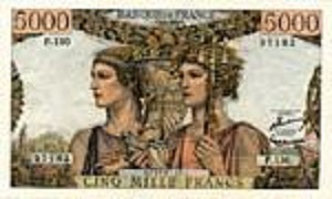 Billet de 5000 francs Terre et Mer 1949-1957