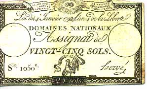 assignat de 25 sols