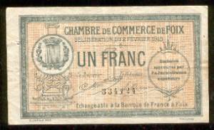 billet de nécessité de 1 franc