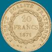 20 francs or genie debout