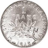 1 franc argent semeuse