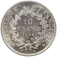 10 francs argent hercule