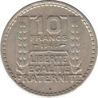 10 francs argent turin