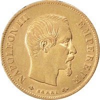 pièce 10 francs or Napoléon III