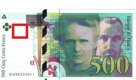 billet de 500 francs 1995 pierre et marie curie
