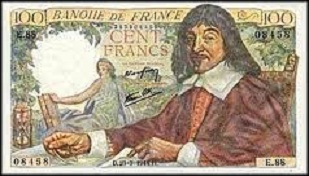 billet de 100 francs descartes 1944