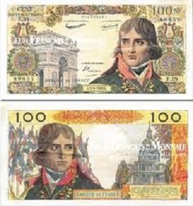 billet de 100 NF bonaparte 1959