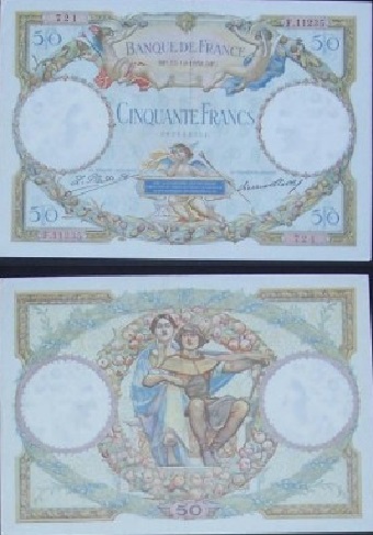 billet de 50 francs luc olivier merson 1932