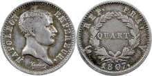 quart de franc 1807 napoleon empereur