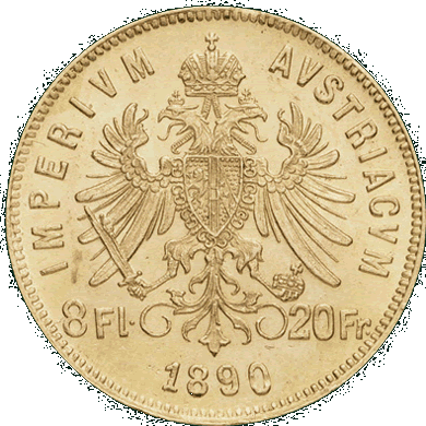 20 francs or 1890 autriche