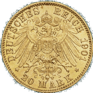 20 reichsmark or 1901