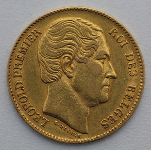 20 francs or léopold premier roi des belges