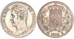 1 franc 1829 argent charles X