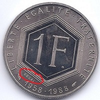 1 franc 1988 essai charles de gaulle