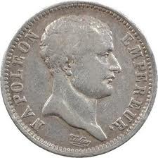 1 franc napoleon empereur tete de negre