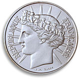 100 francs argent commemorative 1988