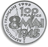 100 francs argent 1995 la paix