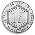 pièce 1 franc 1988 commémorative Charles de Gaukke