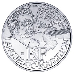10 euros argent languedos roussillon