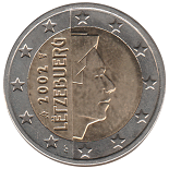 piece de 2 euros du luxembourg  