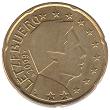 piece de 20 cent 20 centimes d'euro du luxembourg