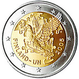 2 euro 2005 commemorative Finlande Nations unies