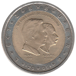 2 euro 2005 commemorative Luxembourg Grands-Ducs de Luxembourg
