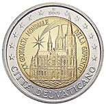 2 euro 2005 commemorative Vatican les XXe journées mondiales de la jeunesse