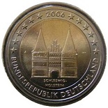2 euro commemorative 2006 Allemagne Schleswig-Holstein  et Holstentor