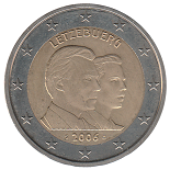2 euro commemorative 2006 Luxembourg 25ème anniversaire de l’héritier du trône, le Grand-Duc Guillaume