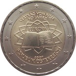 pièce 2 euro 2007 Autriche 50ème anniversaire du traité de Rome