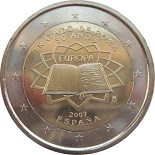 2 euro commémorative 2007 Espagne 50ème anniversaire du traité de Rome