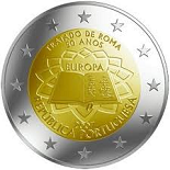 2 euros commemorative 2007 portugal traite de rome