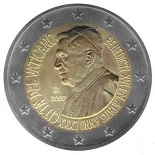 2 euro commémorative 2007 Vatican 80e anniversaire de Sa Sainteté le pape Benoît XVI