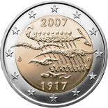 2 euro 2007 commémorative  Finlande 90e anniversaire de l’indépendance de la Finlande