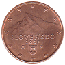 piece de 1 cent 1 centime d'euro slovaquie