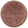 piece de 2 cent 2 centimes d'euro de slovaquie