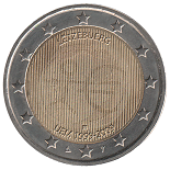 2 euro commémorative 2009  Luxembourg 10ème anniversaire de l’Union économique et monétaire 