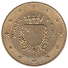 piece de 50 cent, 50 centime d'euro de malte