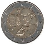 2 euro commémorative 2011 Pays-Bas Érasme
