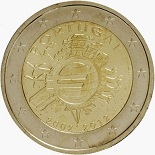 2 euro 2012 Portugal commémorative les 10 ans de l'euro
