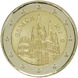 2 euro commémorative 2012 Espagne cathédrale de Burgos