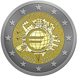 2 euro commémorative 2012  les 10 ans de l'euro