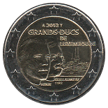 2 euro 2012 commémorative Grands-Ducs de Luxembourg
