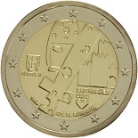 2 euro commémorative 2012 Portugal  Guimarães capitale européenne de la culture 2012