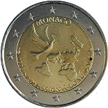 2 euro commemorative 2013 Monaco 20ème anniversaire de l'adhésion à l'ONU