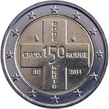 2 euro 2014 Belgique 150 ans de la Croix-Rouge de Belgique
