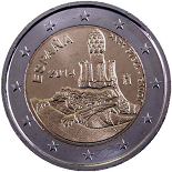 2 euro Espagne 2014 commémorative  Parc Güell et Antoni Gaudi