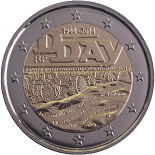 2 euro 2014  commemorative France D-Day 70ème anniversaire du débarquement en Normandie
